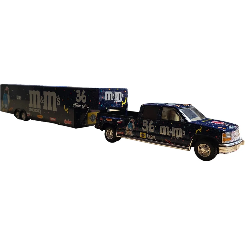 Ernie Irvan #36 M&M's 2000 1994 Chevy Dually Truck & Trailer 1:24 Brookfield